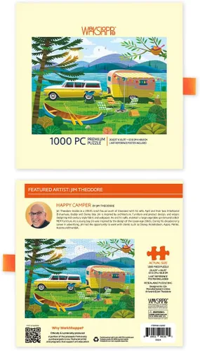 Vista 9 de WerkShoppe Happy Camper - Rompecabezas de 1000 piezas