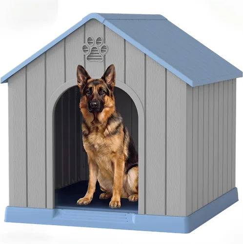 Vista 16 de Fancyango Casa para perros al aire libre e interior, impermeable, ventilada, fácil de limpiar, suelo elevado para perros pequeños y grandes, fácil