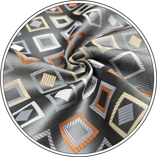 Vista 6 de S&W SHLAX&WING Tie Set for Men Necktie Pocket Square Checkered Blue Grey Party