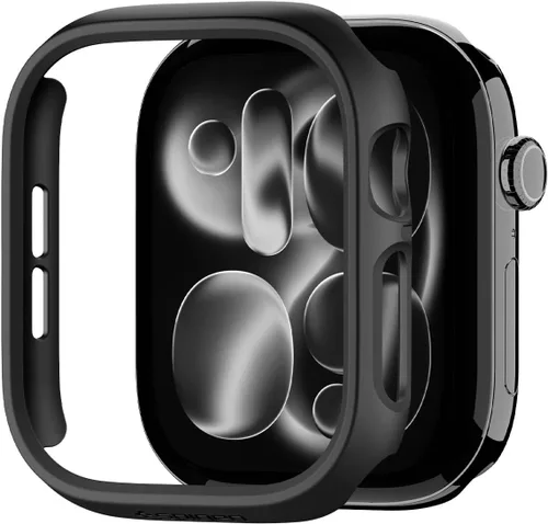 Vista 14 de Spigen Funda delgada para Apple Watch Series 11/10 de 1.654 in Negro