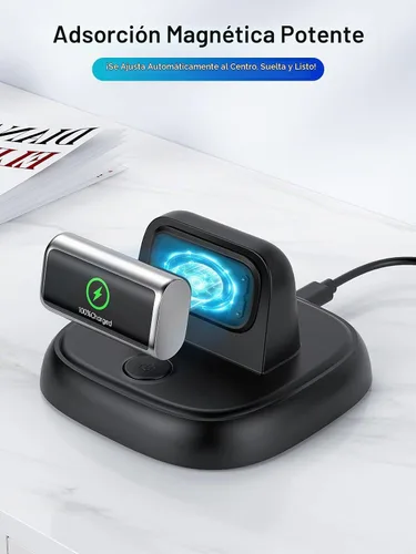 Vista 2 de LVFAN para Fitbit Charge 6/Charge 5/Luxe Charger, accesorios de repuesto de cable de carga con botón de reinicio y estación de carga rápida