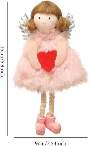 Vista 2 de FZBNSRKO 3 colgantes de ángel – Colgantes de ángel Nashville colgantes para Navidad, Año Nuevo, cumpleaños, boda, decoración del día de San Valentín