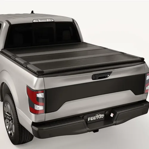 Vista 18 de FRP Cubierta rígida de tres pliegues para cama de camioneta para 2015-2025 Chevy Colorado/GMC Canyon, cama de 6.2 pies (74")
