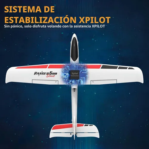 Vista 3 de VOLANTEXRC - Avión planeador RC 4CH, nueva versión de avión de control remoto con giroscopio de 6 ejes para principiantes, 3 modos de vuelo