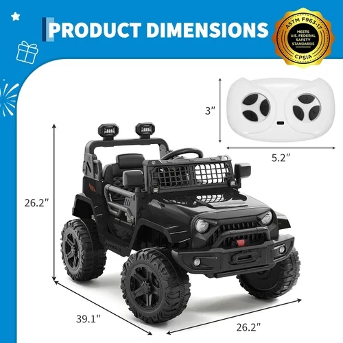 Vista 7 de Hetoy Juguetes para niños, vehículos eléctricos para niños, automóvil eléctrico para niños, automóvil eléctrico para niños, automóvil de 12 V