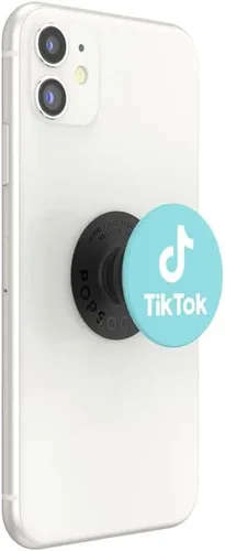 Vista 7 de PopSockets - Agarre para teléfono con soporte expansible, TikTok PopGrip - Tik Tok Blue