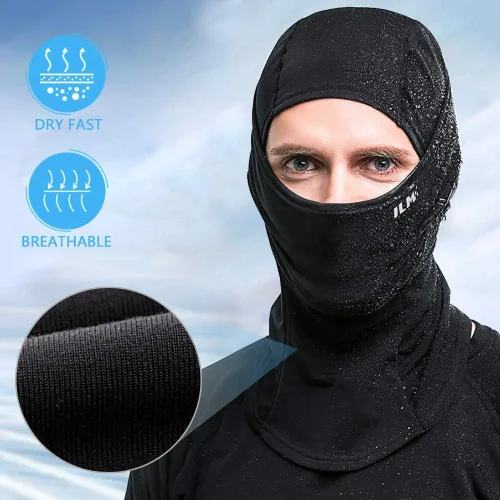 Vista 7 de ILM Motorcycle Balaclava Face Mask Adult Youth for Ski Model FM01