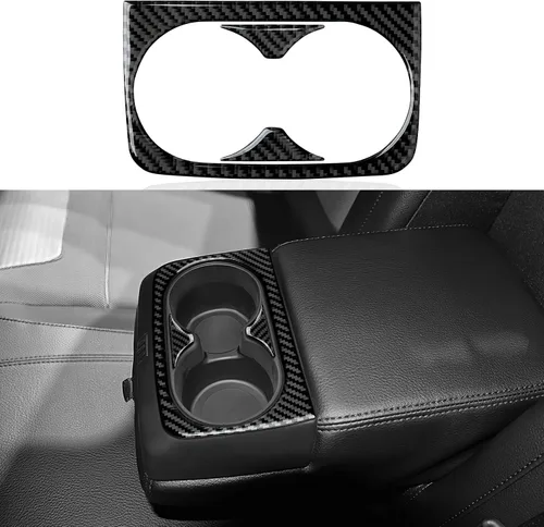 Vista 15 de Cubierta de Panel de Control Central de Fibra de Carbono para Tablero de Coche para Ford Ranger 2019 2020 2021 2022 2023 XLT Lariat XL Accesorios