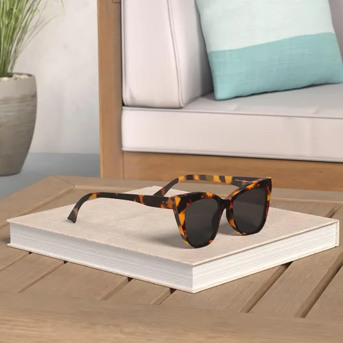 Vista 2 de CYLEN Cateye - Lentes de sol para mujer, protección UV 400, lentes de sol polarizados