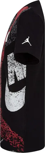 Vista 2 de Jordan JM Distress - Camiseta para niño (niños grandes), color negro, talla S (8 niños grandes), Negro