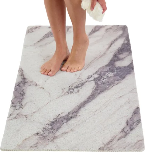 Vista 50 de Enkosi Alfombra de ducha antideslizante Loofah para suelos de ducha, bañera, baños, zonas húmedas, alfombrilla de baño acolchada con agujeros