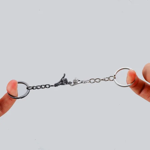 Vista 4 de Sophauteem Pinky Promise - Regalo para parejas, regalos a juego para novio, novia, mejor amigo, aniversario para él, su esposo, esposa, llaveros a
