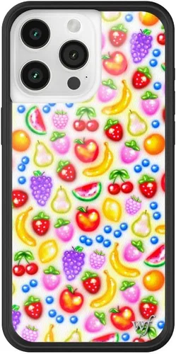 Vista 72 de Wildflower Cases - Funda Surf's Up, Compatible con Apple iPhone 15 Pro Max Moderno, Rojo, Morado, Floral, Verano, Playa - Parachoques Protector