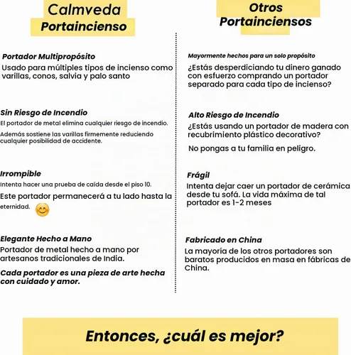 Vista 6 de Soporte de incienso de metal para palos y cono, 7 chakras, bandeja