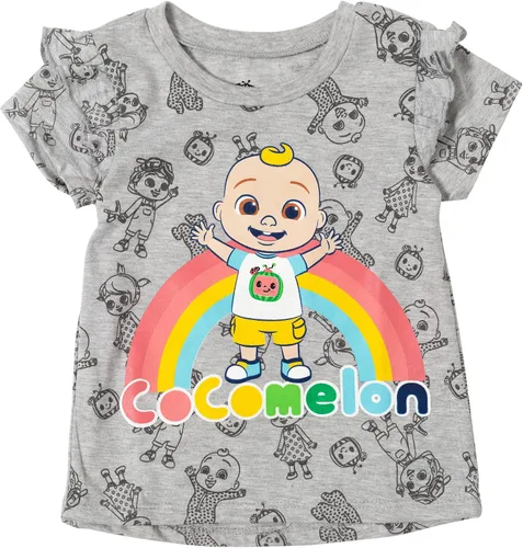 Vista 2 de CoComelon Conjunto de camiseta y leggings con estampado de volantes