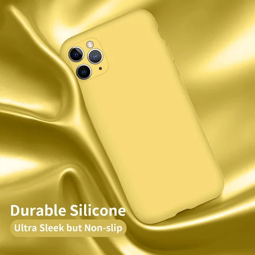 Vista 5 de Cordking - Funda para iPhone 11 Pro Max (silicona, ultra-delgada, resistente a los golpes, forro de micro-fibra suave anti-arañazos)