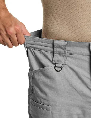 Vista 6 de CQR Pantalones tácticos para hombre, resistentes al agua, pantalones cargo Ripstop, ligeros EDC trabajo, senderismo, ropa para exteriores