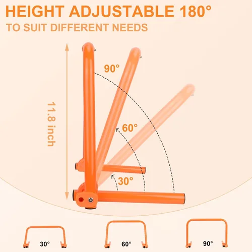 Vista 3 de Hikeen Agility Speed Training Hurdles, Adjustable Agility Training Hurdles for Football, Basketball, Soccer Hurdles Training Equipment Set