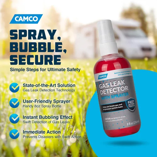 Vista 10 de Camco 10324 Detector de fugas de gas con pulverizador - 8 oz