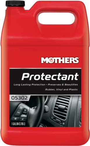 Vista 12 de Mothers cera líquida 5, Plastic Long-Lasting UV Protection for Rubber, Vinyl & Plastic, Shields Dash, Trim, Bumpers & Tires from Fading, Cracking