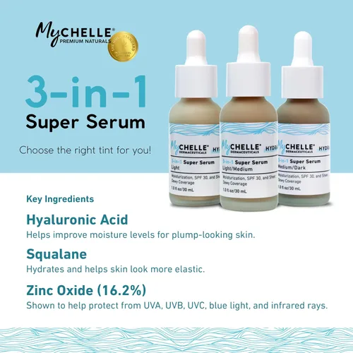 Vista 3 de MyCHELLE Light 3 en 1 Super Serum, 1 oz