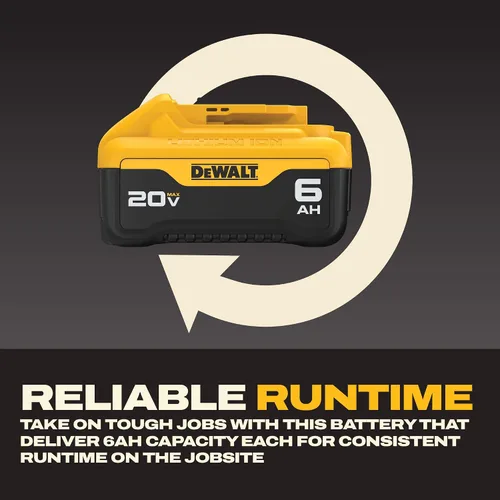 Vista 4 de DeWalt DCB206-2 20V máx 6.0Ah batería de ion de litio, 2