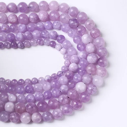 Vista 166 de 100 cuentas de piedra multicolor natural de 0.236 pulgadas (0.236 in), cuentas espaciadoras sueltas redondas para hacer pulseras, collares, aretes