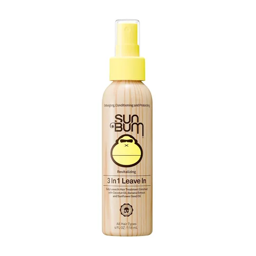 Vista 9 de Sun Bum Acondicionador Revitalizante 3 en 1 Sin Enjuague – Desenredante Antifrizz – Apto para Cabello Teñido con Protección UV – Enriquecido
