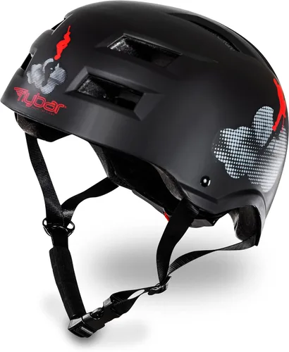 Vista 19 de Casco de bicicleta Flybar - Multideporte, certificado dual, ajustable, ligero, para skateboard, patinaje, pogo, scooter eléctrico, snowboard