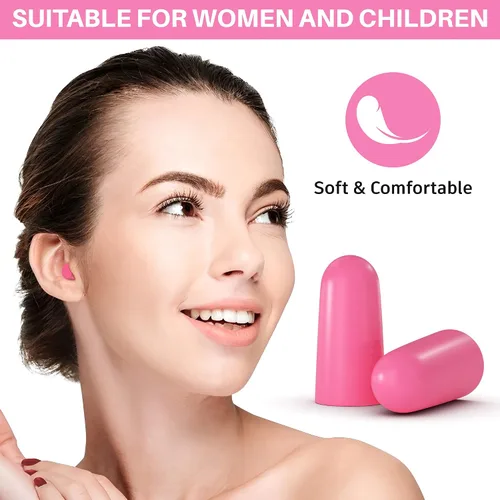 Vista 7 de Tapones para los oídos pequeños de espuma, 50 pares, tapones desechables de 30 db para reducción de ruido para niños, mujeres, niños, bebés, niños