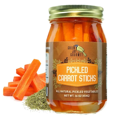 Vista 19 de Lanzas de espárrago en escabeche Green Jay Gourmet en frasco - Vegetales frescos en escabeche envasados a mano para cocinar y despensa – Espárragos