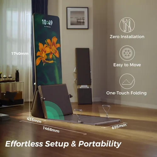 Vista 5 de Sistema de gimnasio inteligente para el hogar AEKE K1 + esterilla de yoga