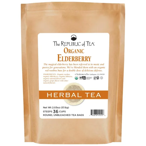 Vista 16 de The Republic of Tea Té de hierbas Rooibos rojo de almendra, coco y macarrón, 36 bolsas de té de repuesto