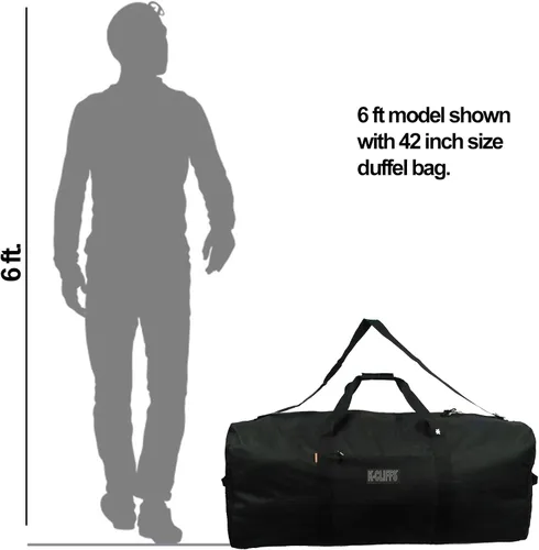 Vista 9 de Bolsa de viaje de alta resistencia para equipos equipo de viaje bolsa de techo Negro 42 pulgadas Básico
