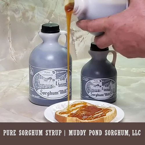 Vista 6 de Muddy Pond Pure Sorghum 16 onzas líquidas, pinta
