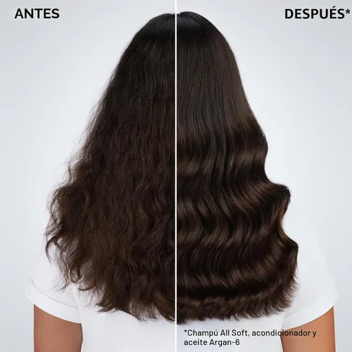 Vista 3 de Redken Tratamiento de aceite de Argan 6 para cabello seco – Acondiciona profundamente el cabello, añade suavidad y brillo con aceite de argán