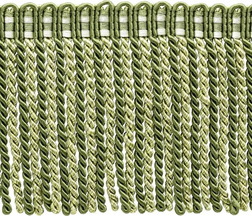Vista 12 de DÉCOPRO Colección Noblesse de 6 pulgadas de largo con borde de flecos de lingote con cabecera de punto elegante (estilo # DB6), color burdeos