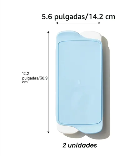 Vista 2 de OXO Good Grips - Bandeja para cubitos de hielo, 2 unidades, color blanco