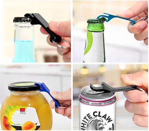 Vista 7 de 100 llaveros personalizados para abridor de botellas, llaveros personalizados para abridor de cerveza que pueden enfriar el llavero con logotipo
