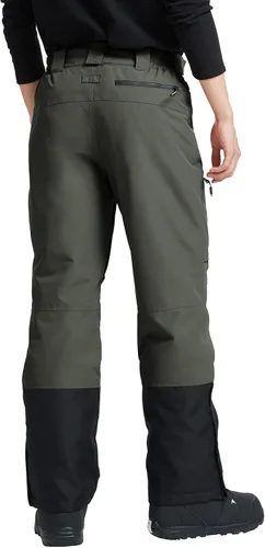 Vista 4 de Pioneer Camp Pantalones de esquí para hombre, pantalones de snowboard aislados, impermeables, pantalones de nieve para hombre, con peto desmontable