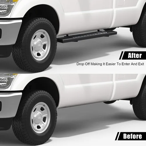Vista 5 de Barras de paso laterales de 6 pulgadas, regulares, compatibles con Ford F250 F350 F450 F550 Superduty 2017-2026, cabina regular/estándar/simple