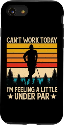Vista 13 de iPhone X/XS Can't Work Today I'm Feeling A Little Under Par - Funny Golf Case