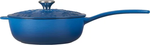 Vista 2 de Le Creuset Saucier de hierro fundido esmaltado, 2.25 cuartos de galón., Marsella