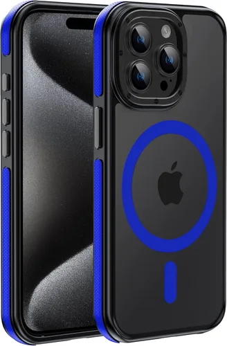 Vista 34 de Funda magnética fuerte para iPhone 12 Pro Max [Protección de grado militar de 10 pies] Compatible con MagSafe, funda protectora a prueba de golpes