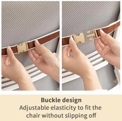 Vista 2 de Cojín para Silla de Oficina con Asiento Suave, Funda Desmontable, Soporte Lumbar, para Silla Mecedora, 90x50cm
