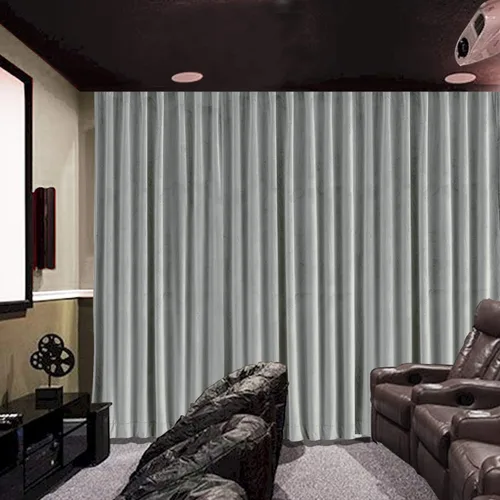 Vista 19 de cololeaf Panel de cortinas opacas de terciopelo con forro para cine en casa, cortina de ganchos planos para barra transversal o pista, 100 pulgadas