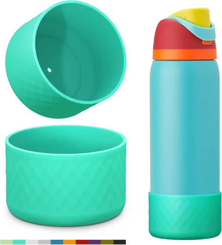 Vista 20 de Protector de Silicona para Botella de Agua Owala, 2 Piezas Fundas Protectoras Antideslizantes para Botellas de Agua FreeSip/Twist/Flip, Sin BPA
