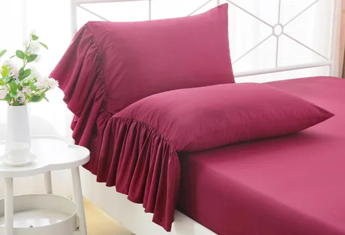 Vista 11 de Fundas de almohada grises con volantes largos con cola de pez, fundas de almohada grises de algodón egipcio, tamaño Queen de 20 x 30 pulgadas