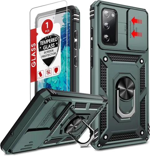Vista 75 de LeYi Funda para Moto G Stylus 2022 4G (no compatible con 5G), funda para Moto G Stylus con 2 protectores de pantalla, funda protectora de grado Oro