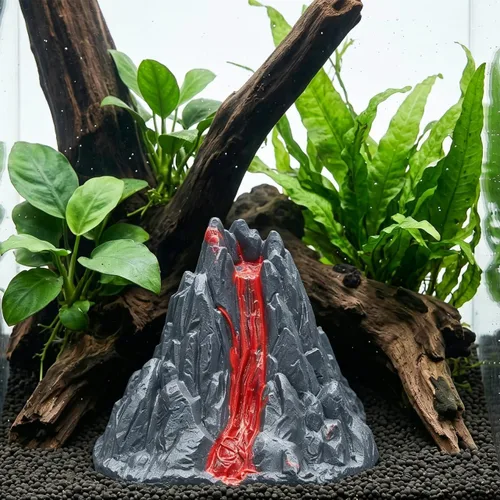 Vista 9 de Toyvian Juguete de modelo de volcán realista, figura de volcán de lava de simulación de 2.76 pulgadas para proyectos de ciencia, dioramas escolares